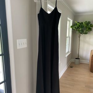 Show me your mumu faith satin black bridesmaid dress